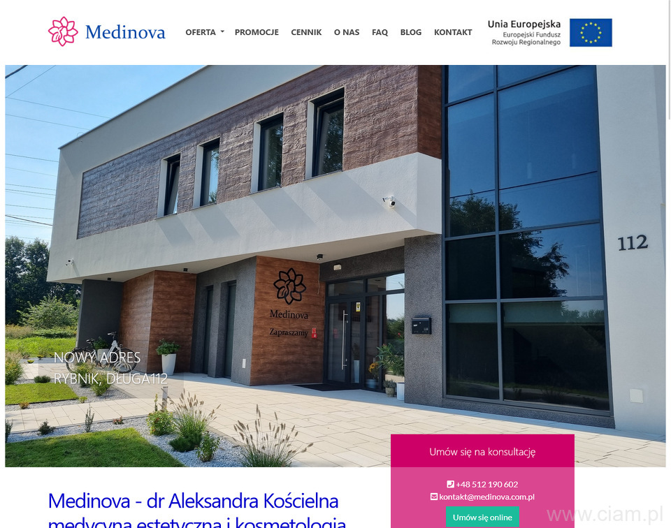 Klinika Medinova Medycyna Estetyczna dr Aleksandra Kościelna
